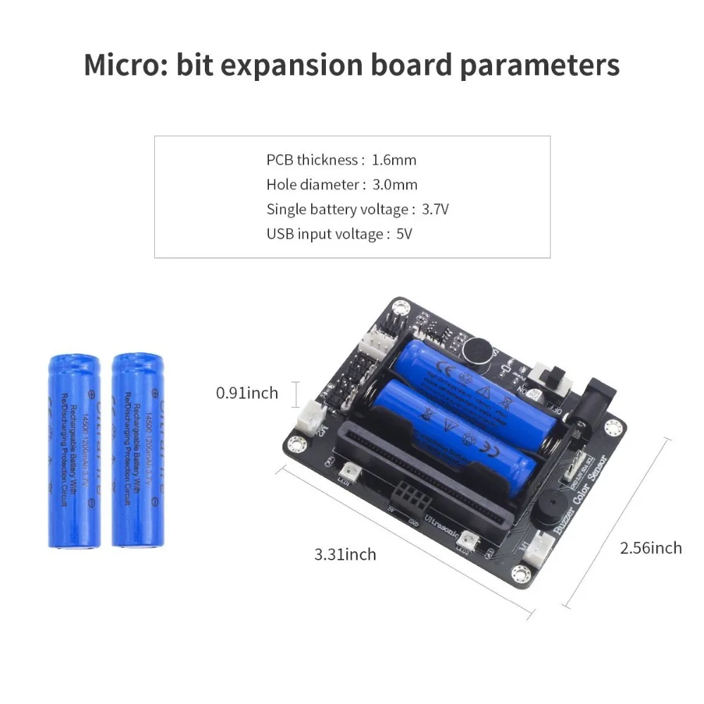 LOBOT Micro: Плата расширения бит для программирования царапин и питона без литиевой