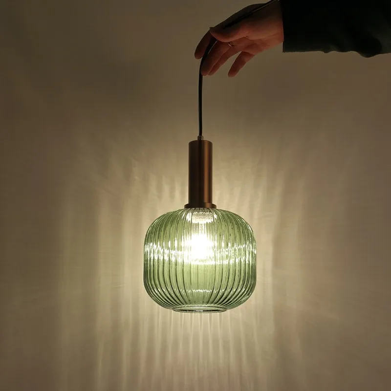 Modern Green Glass Pendant Light LED Suspension Lamp Lamps For Living room Bar Coffee Store Home Lighting PA0195 | Лампы и освещение