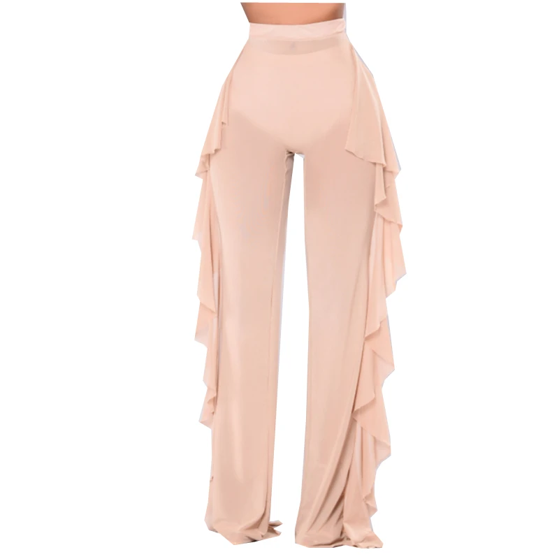 Модные женские сексуальные сетчатые штаны пляжная одежда бикини купальник с