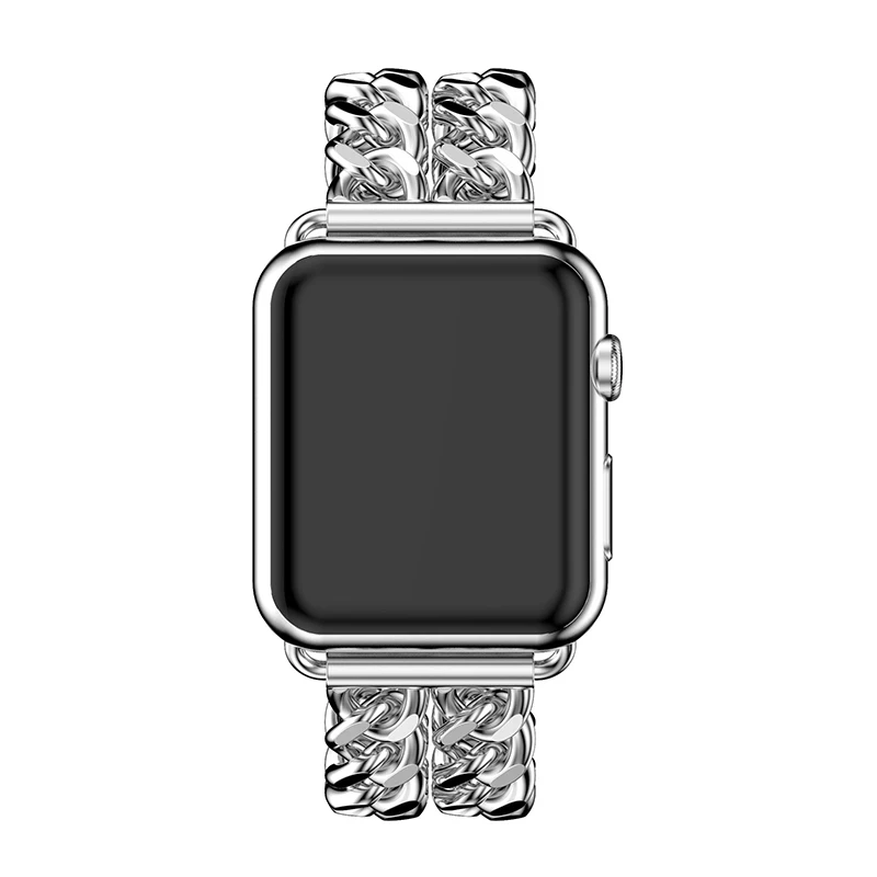 Ремешок WoseaFit для Apple Watch 38 мм 40 мм 42 мм 44 мм группа серии 1 2 3 4 сплав цепь стиль браслет ремень браслет