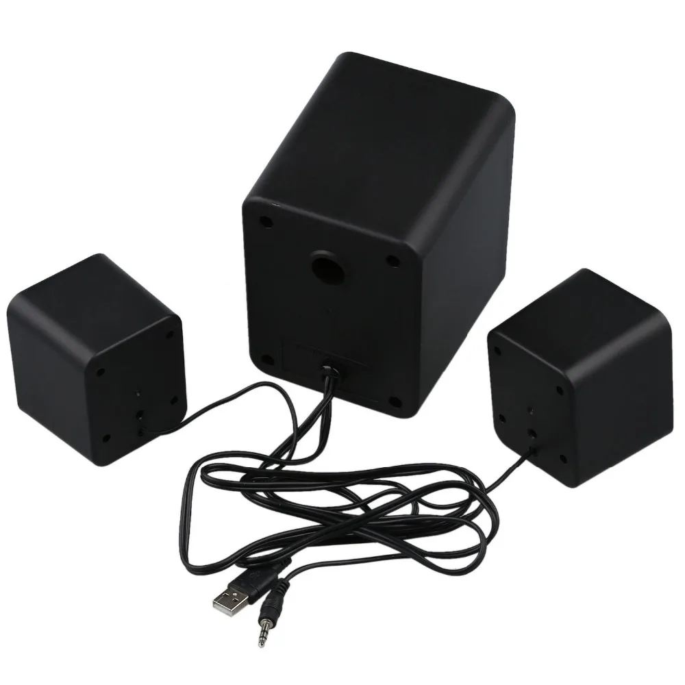 МИНИ 2 1 Мультимедиа Стерео Портативный USB Настольный ПК Динамик bass Музыка DJ