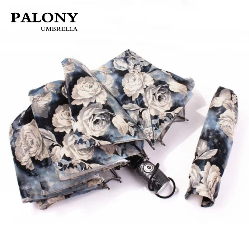 Складной автоматический зонт PALONY модный зонтик для масляной живописи защита от