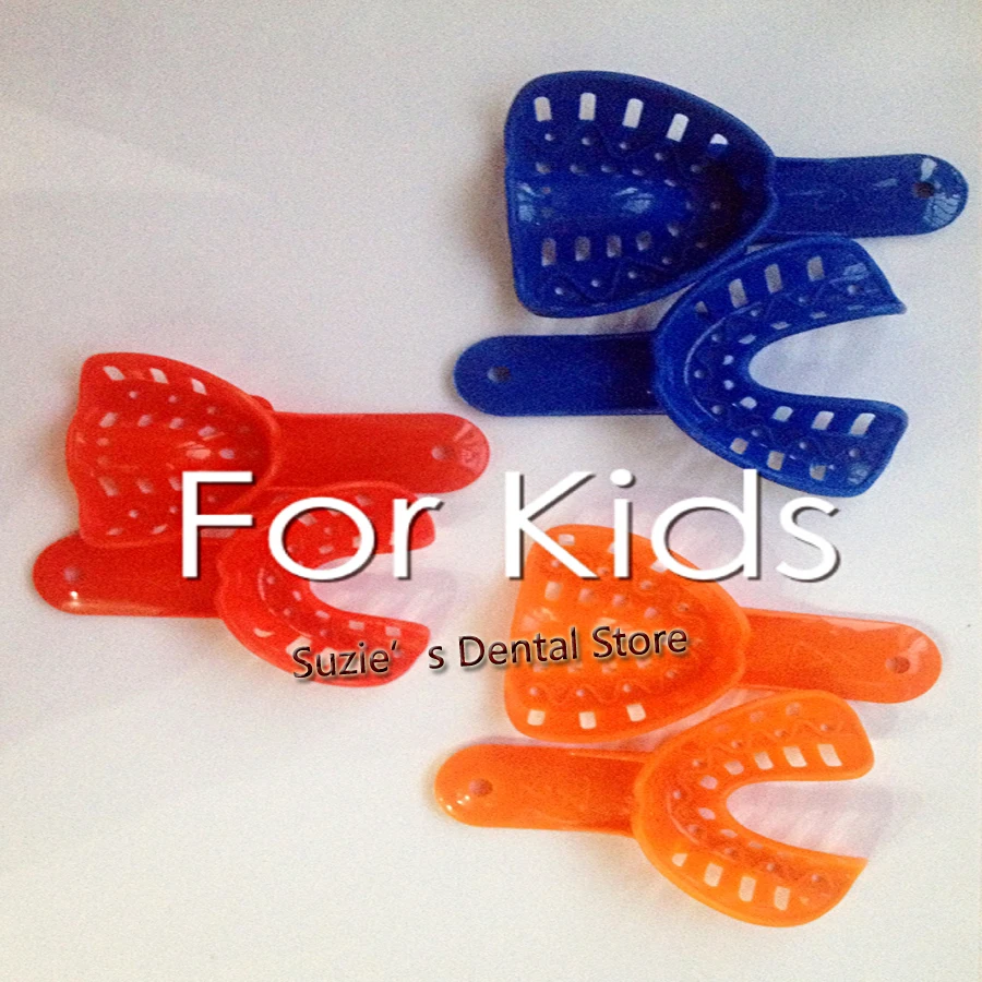 

12pcs 6 pairs Dental Disposable Plastic Impression Trays for Kids