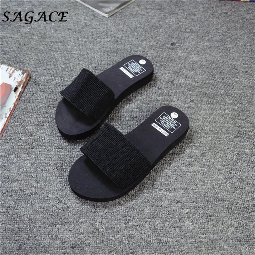 SAGACE/Новинка Модные женские летние тапочки для девочек Женские шлепанцы из ЭВА