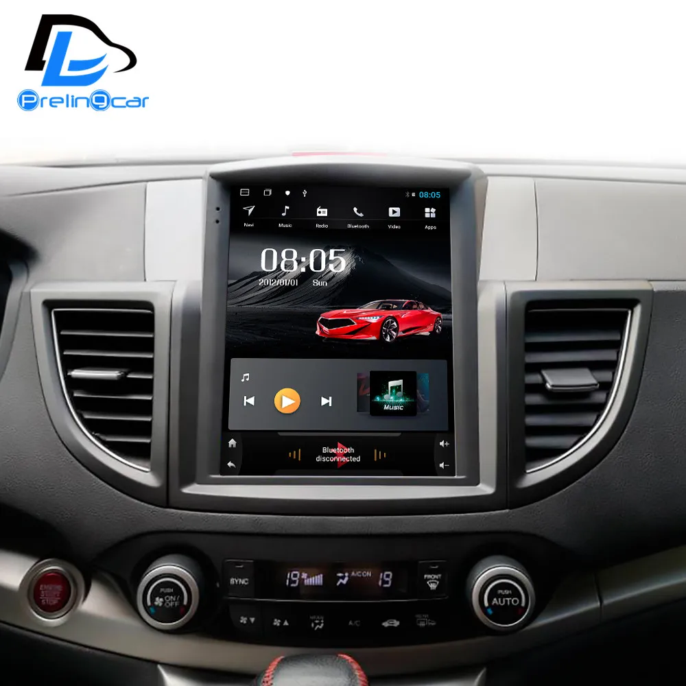 32G rom вертикальный экран android автомобильный gps мультимедийный видео радио плеер в тире для Honda CRV 2012- лет автомобильный navigaton стерео