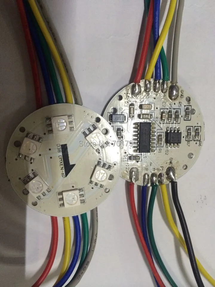 Светодиодная лента 12 в пост. Тока 6 шт. 5050 SMD RGB диаметр 38 мм 1 44 Вт не