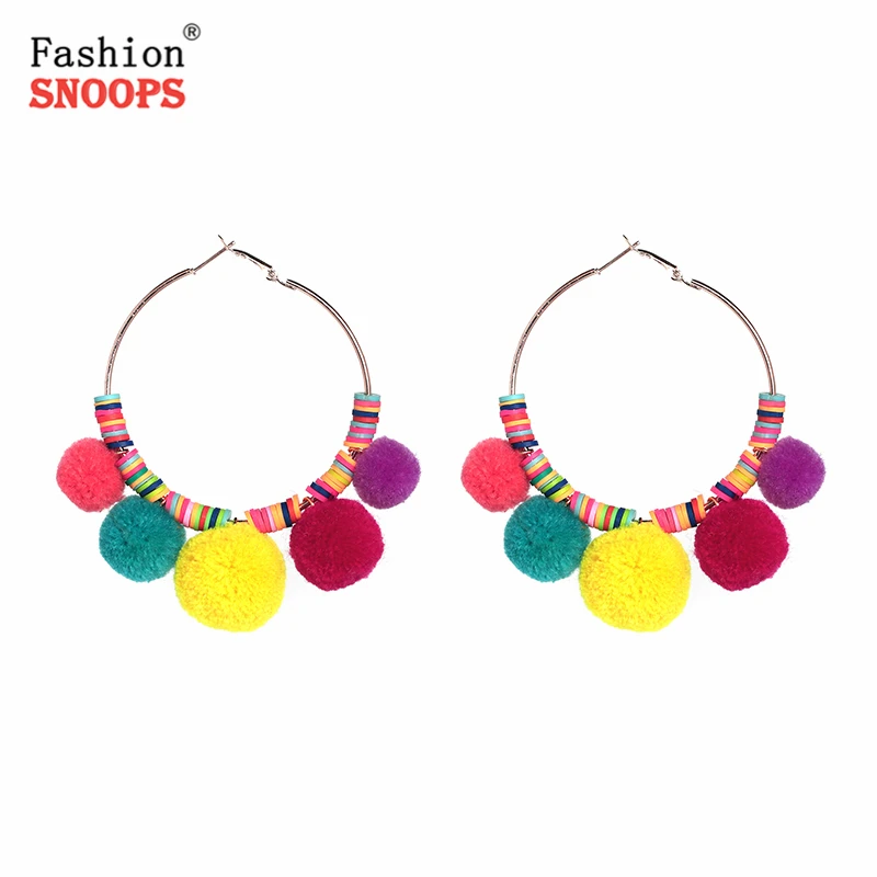 Модный дизайн серьги-капли с бусинами висячие серьги шарик кисточка помпоны