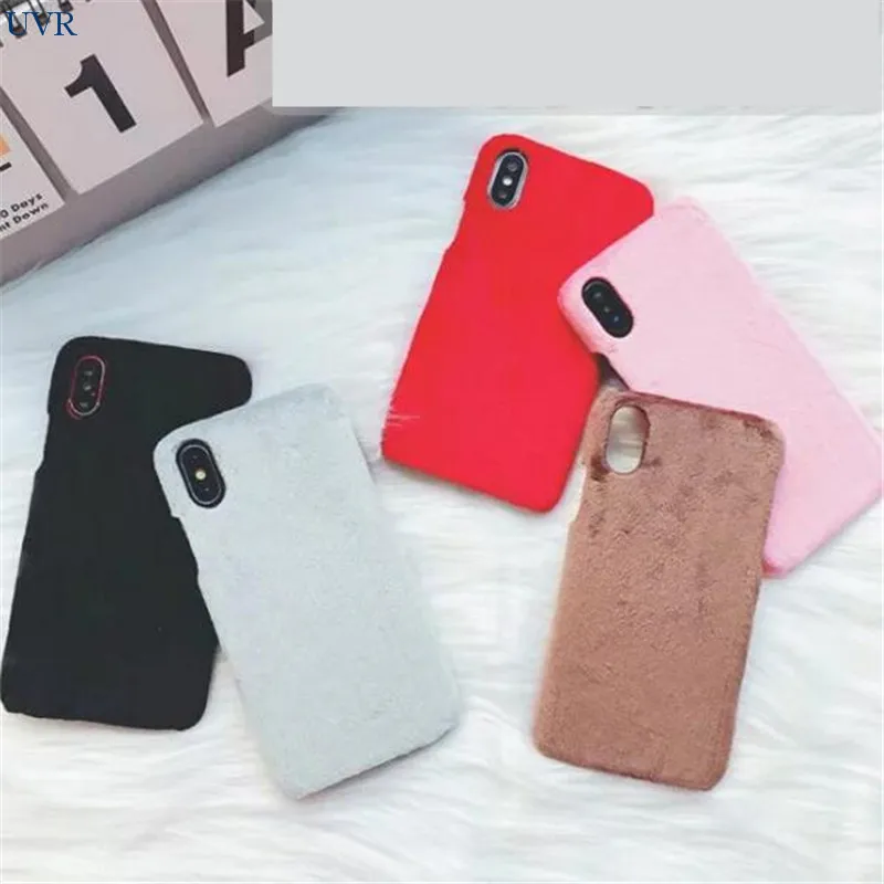 Мягкие бархатные жесткие чехлы UVR на заднюю панель для Iphone X чехол телефона 7 6 Plus