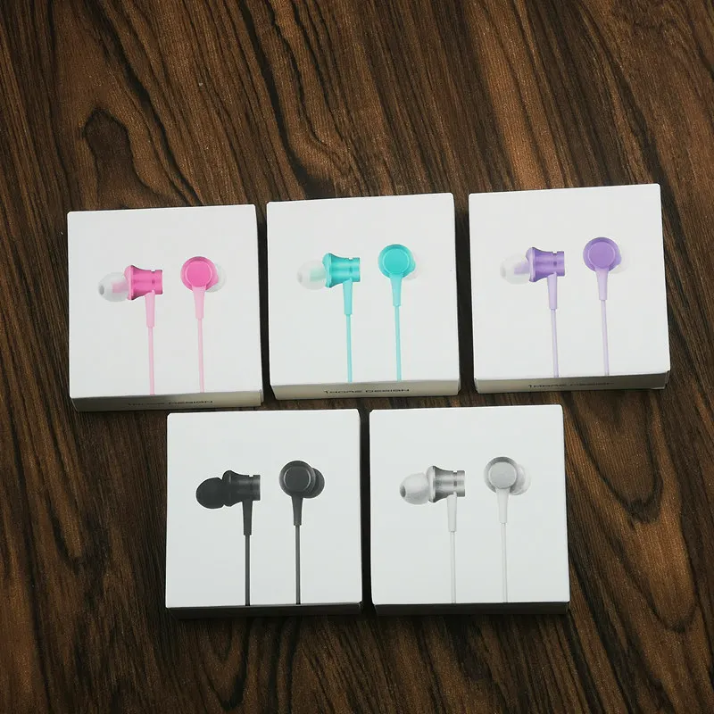 Оригинальные наушники Xiaomi mi Youth Version с микрофоном и управлением проводом In-Ear Piston для смартфонов Huawei Samsung.
