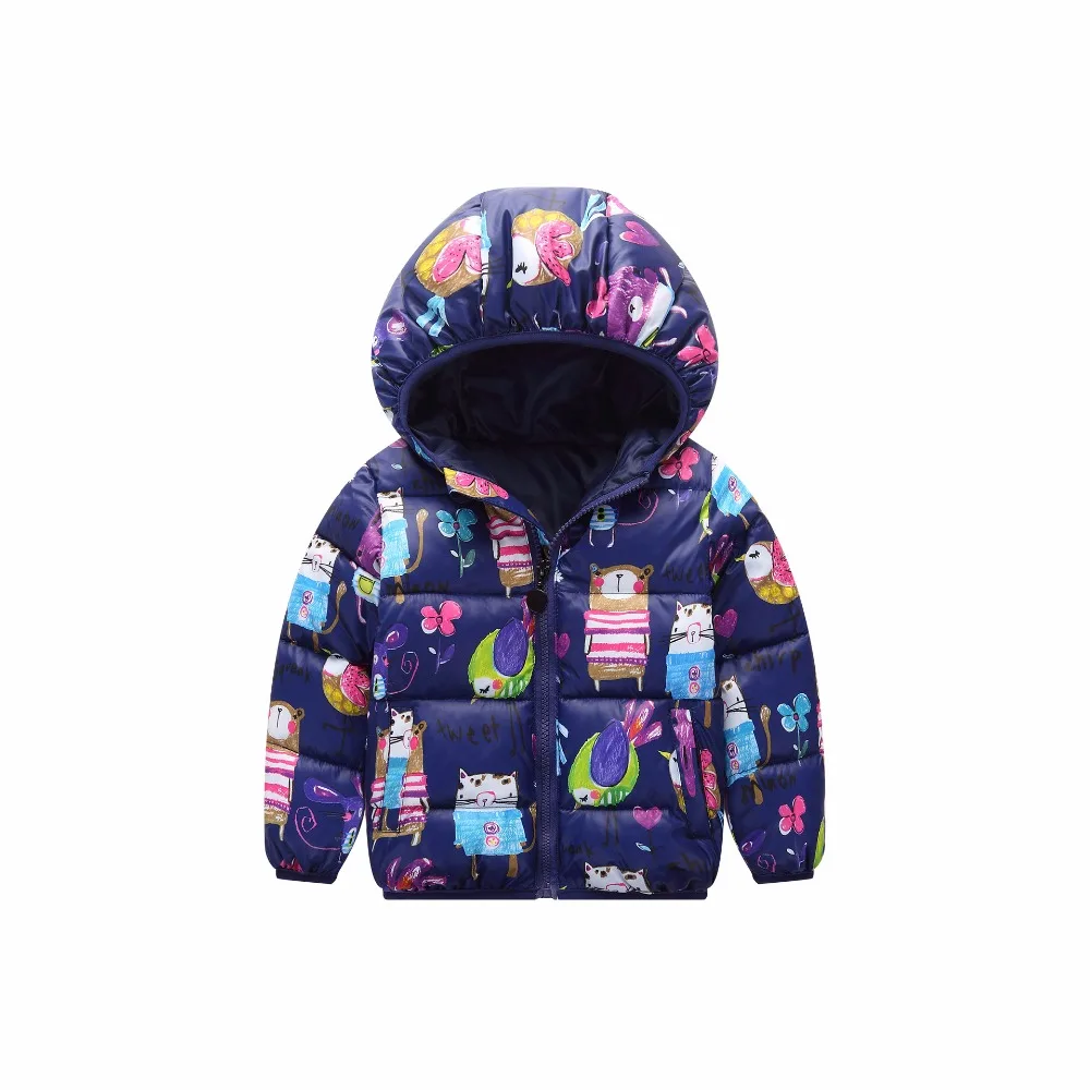 Осенняя Милая ветровка в Корейском стиле с птицами детская куртка Верхняя одежда
