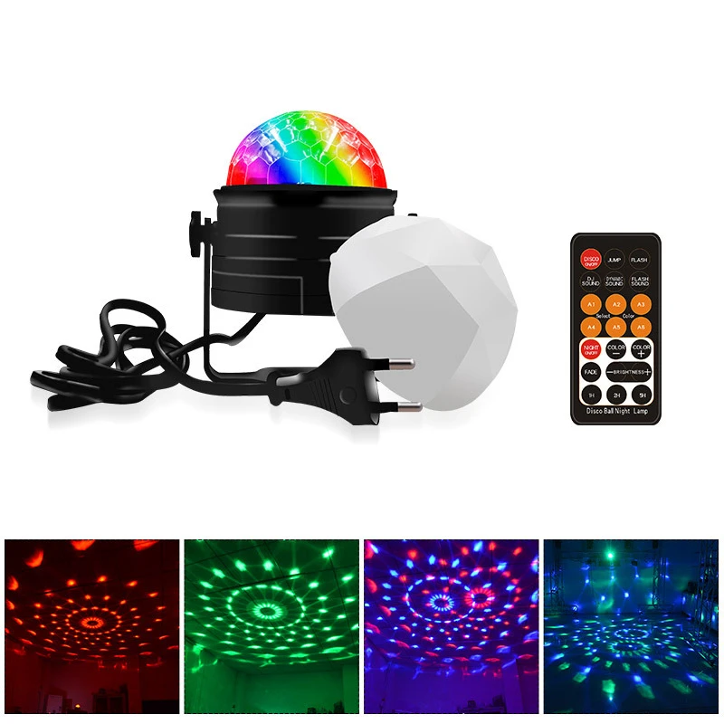 Новейший мини RGB светодиодный кристалл магический шар 9 Вт 110 В 220 сценический