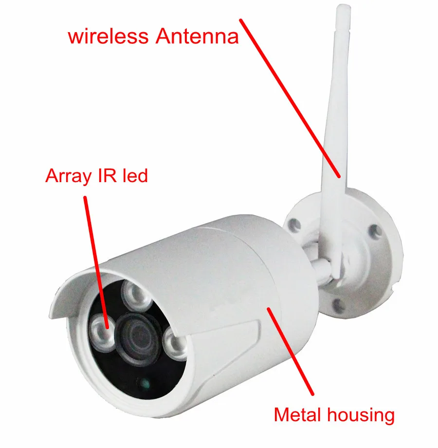 4CH беспроводная WIFI IP камера NVR комплект видеонаблюдения 1.3MP 960P HD ONVIF P2P наружная