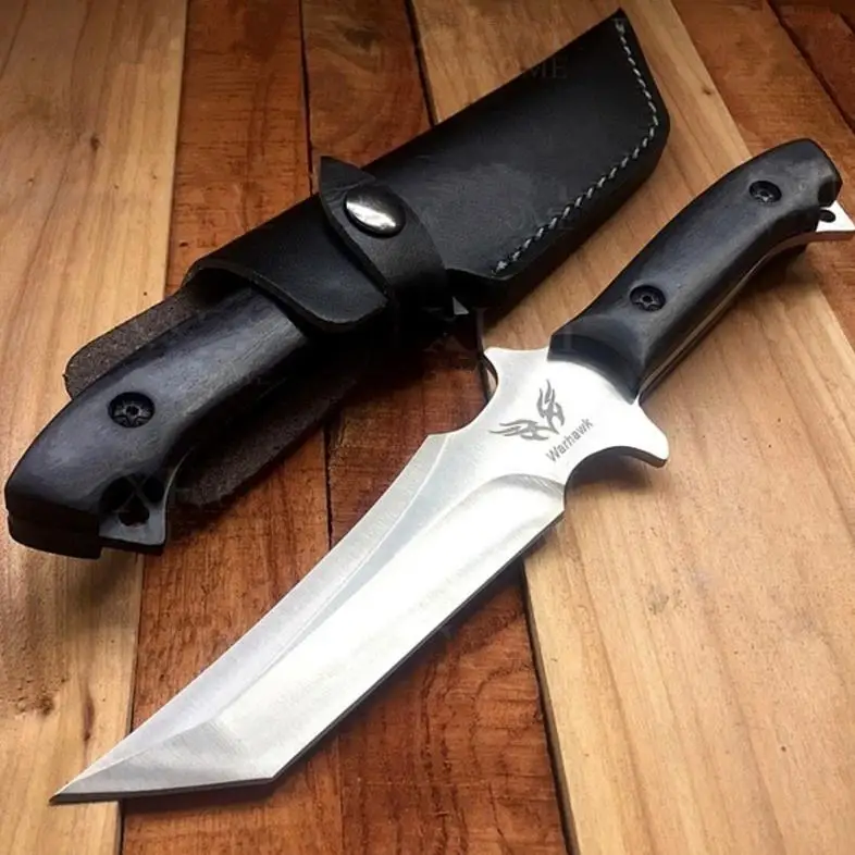 Очень прочный тактический нож Katana деревянная ручка для кемпинга выживания охоты