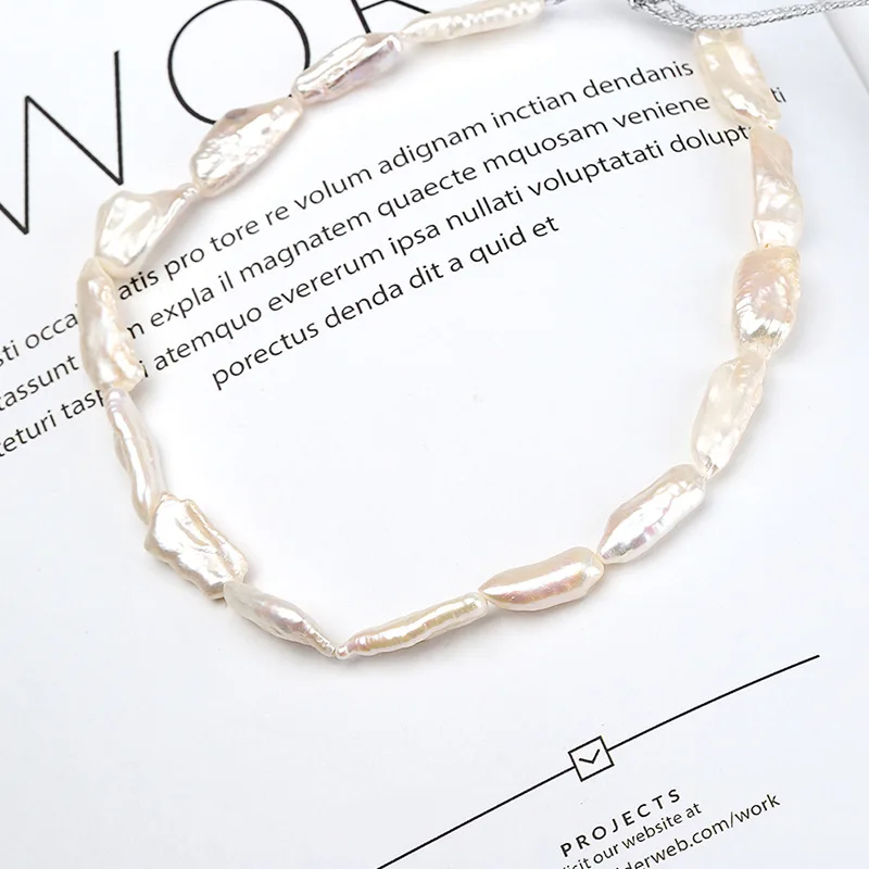Silvology 925 Sterling Silver Natural Pearl Torques&amp Choker Necklace Luxurious for Women Fashionable French Jewelry | Украшения и