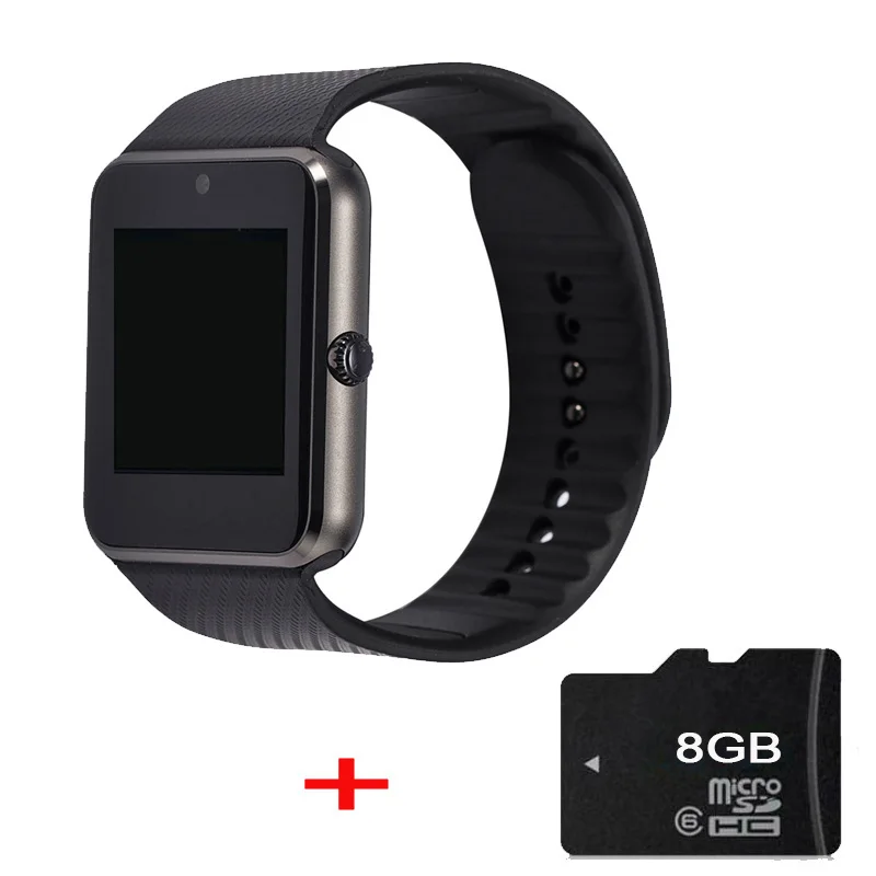 Хит, Torntisc GT08, смарт-часы, телефон, поддержка TF sim-карты, MP3, МП камера, Bluetooth, синхронизация, уведомления, часы для apple, android OS - Цвет: Black with 8GB