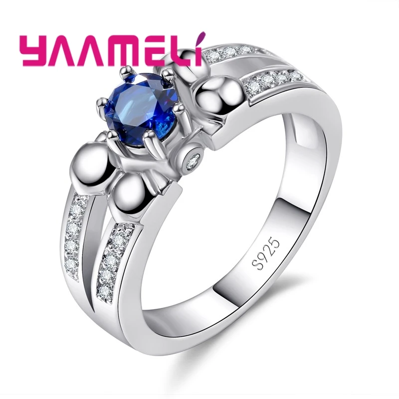 Кольцо круглое женское из серебра 925 пробы с