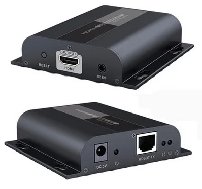 Настенный удлинитель HDMI 120 м с ИК LKV383 HDbitT 1080P Ретранслятор LAN над RJ45 Cat5e/Cat6