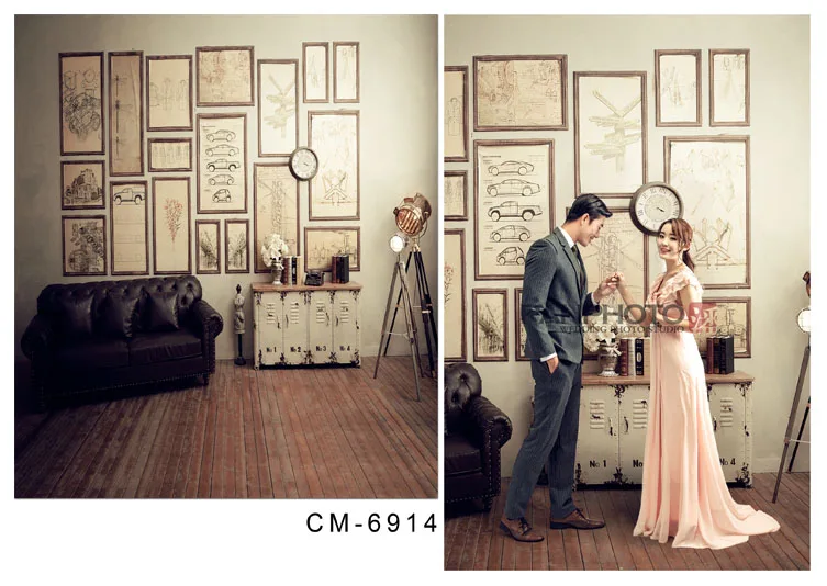 

Винтажный Виниловый фон для студийной фотосъемки, 8x12 футов