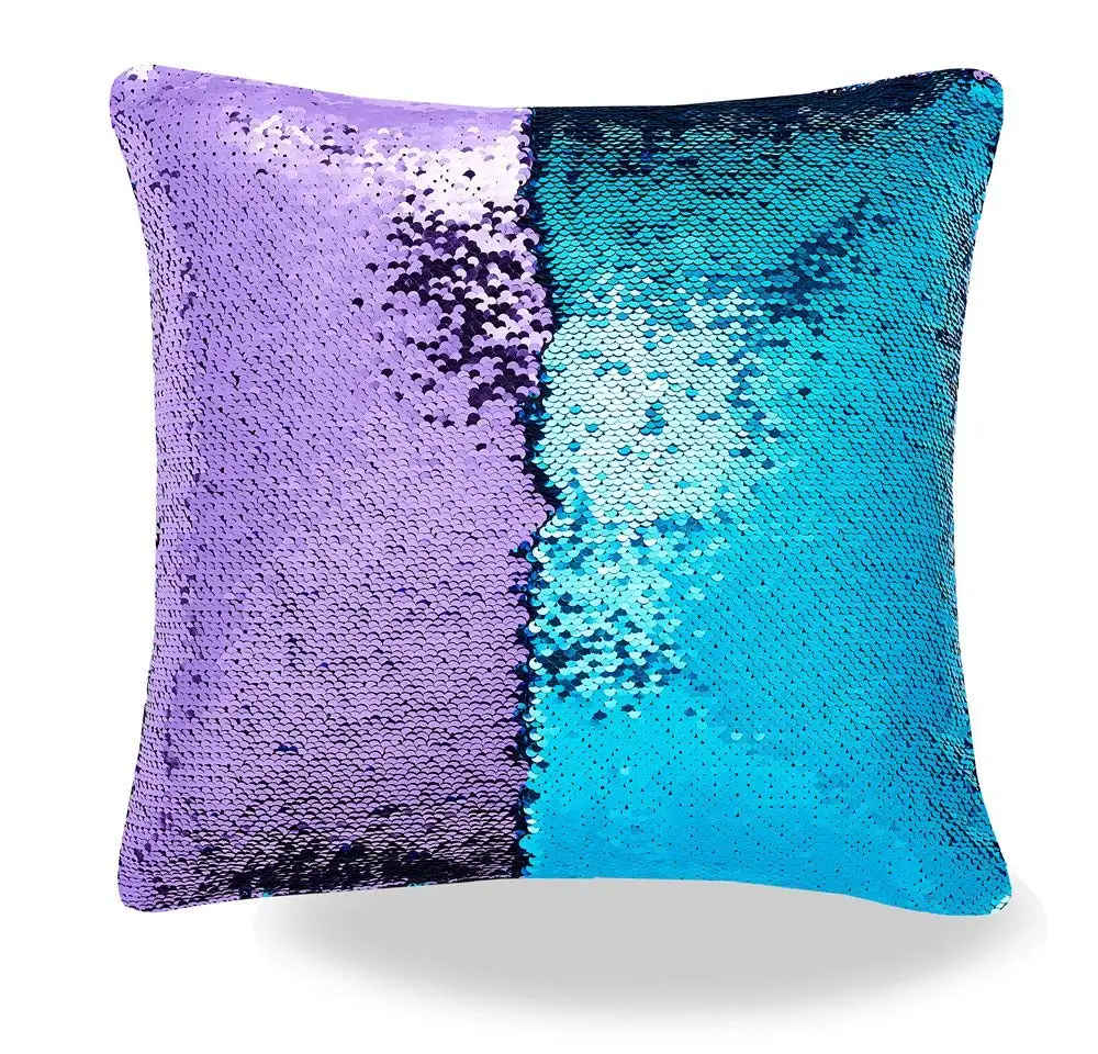 

Русалки Чехлы Двусторонняя Подушка Чехол Coussin украшения Cojines Kussenhoes Almofada декорации DIY блесток наволочка