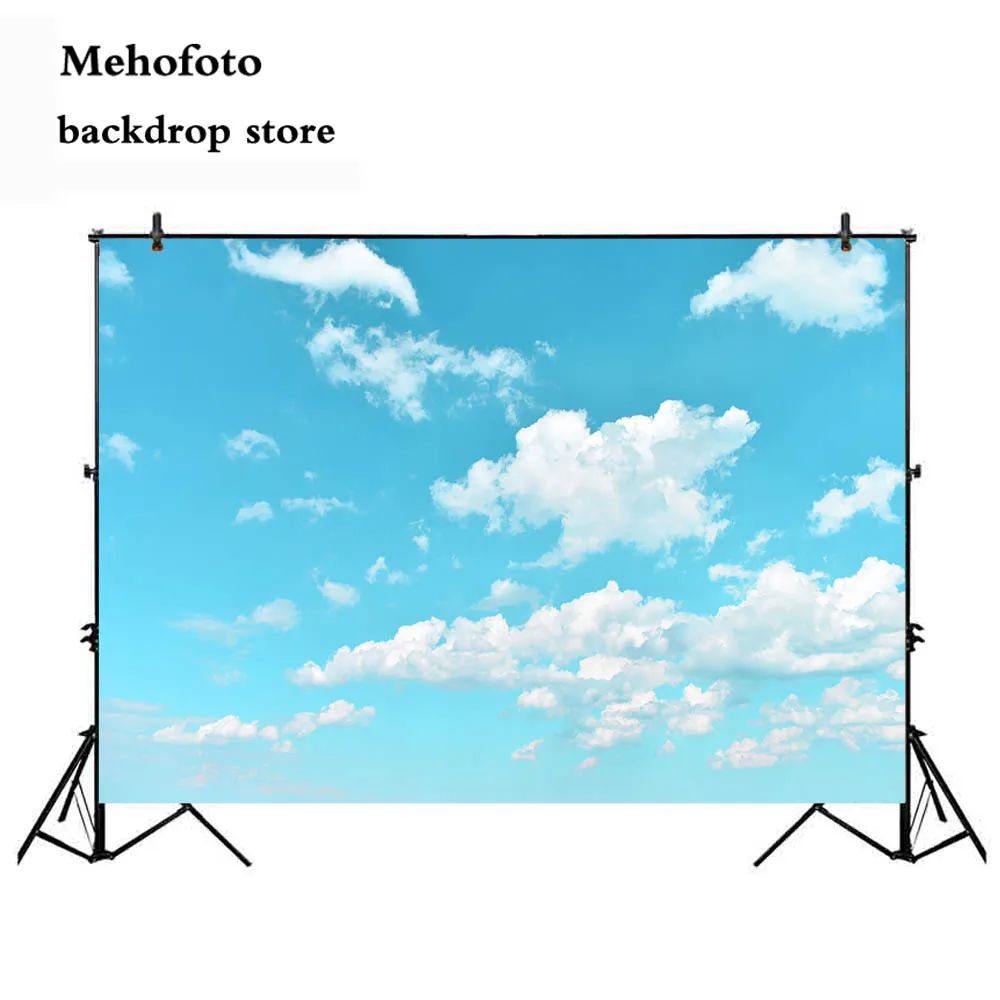 Фон для фотосъемки Mehofoto голубое небо белое облако фон новорожденного ребенка
