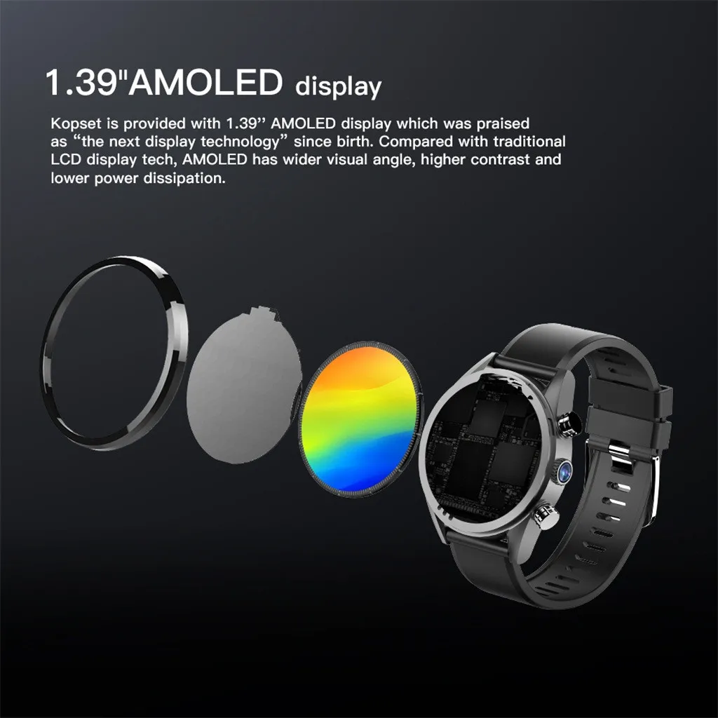 Kospet Hope Lite 4G Smartwatch телефон 1 39 ''Android 7 MTK6739 четыре ядра IP67|Смарт-аксессуары| |