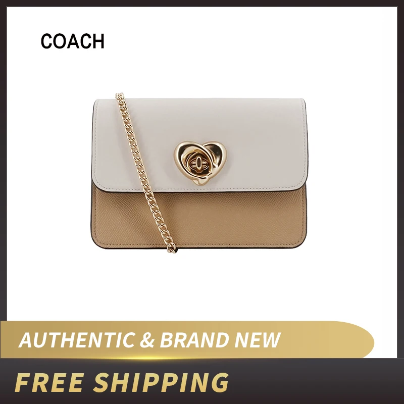 Кожаная сумка-мессенджер COACH Colorblock F44963 | Багаж и сумки