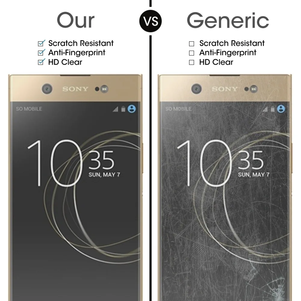 Для Sony Xperia XA1 Plus / Z1 Compact mini стеклянная пленка 0 26 мм 2.5D с изогнутыми краями