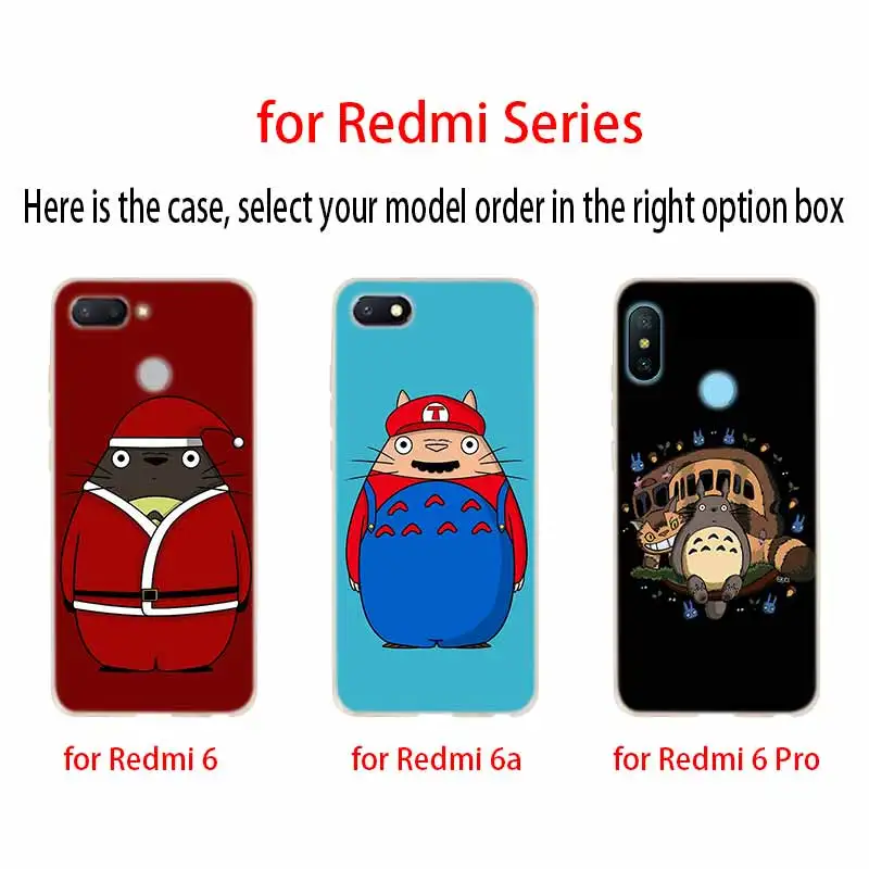 Мультяшный Мой сосед Тоторо Модный мягкий чехол из ТПУ для Xiaomi Redmi 9a 8A 7A Note 10 9 8 7 Pro
