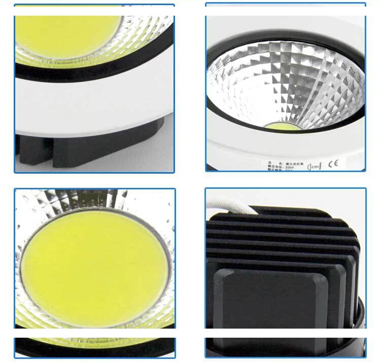 Бесплатная доставка монолитный блок светодиодов 10 Вт Диммируемый Точечный