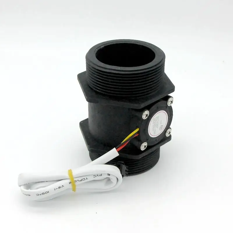 

DN50 G2" Water Flow Hall Effect Sensor Switch Gauges Flowmeter Counter Black