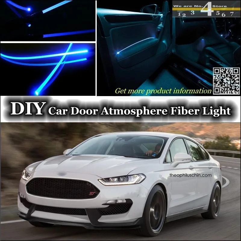 Для Ford Пума внутренний окружающий свет тюнинг атмосферное волокно оптическое