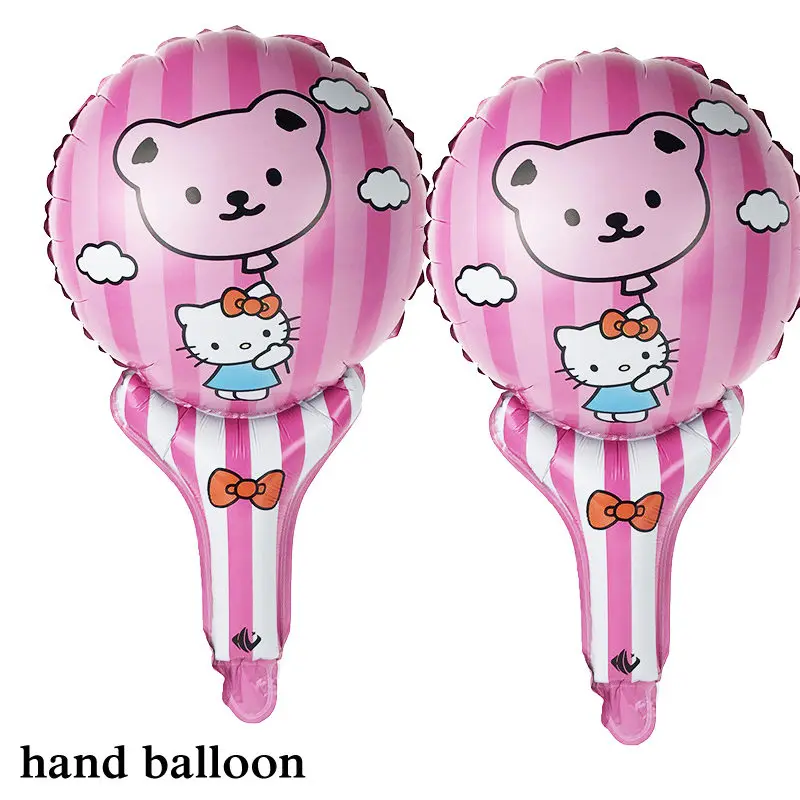 5 шт. рисунок hello kitty шарик из фольги в форме Новый стильный ручной венчик для