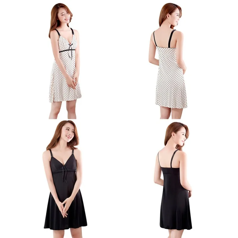 Горячая Распродажа шелковое платье для грудного вскармливания бесшовный жилет