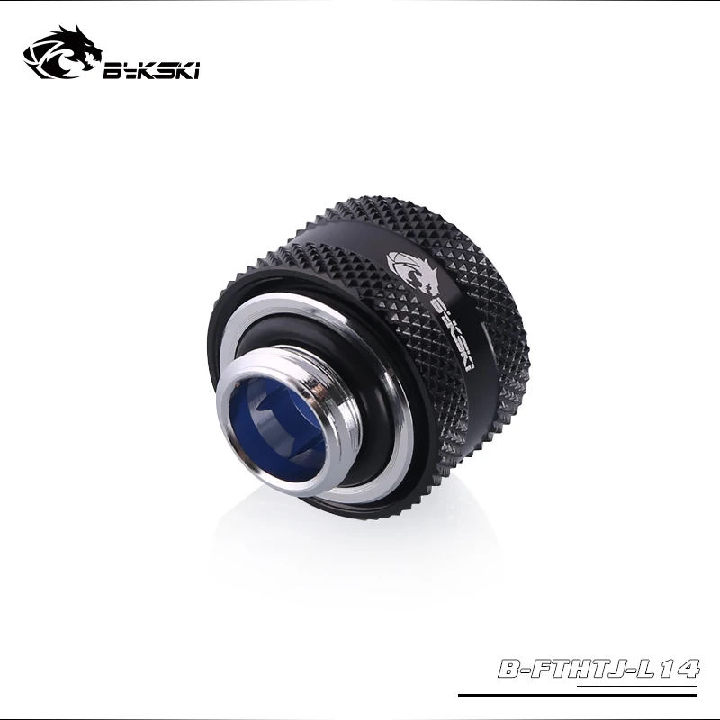 BYKSKI фитинг для жесткой трубки OD14mm усиленный анти-офф резиновый ручной компрессионный медный фитинг G1/4 'использование для PMMA/PETG жесткости трубки