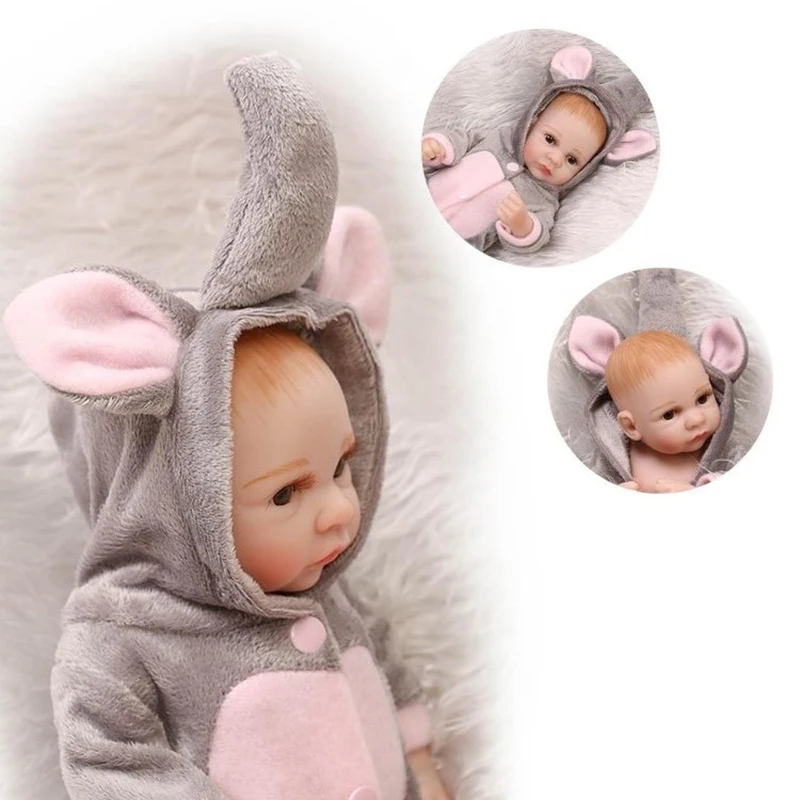 11 ''Реалистичная кукла мальчик для новорожденных Мягкие силиконовые куклы
