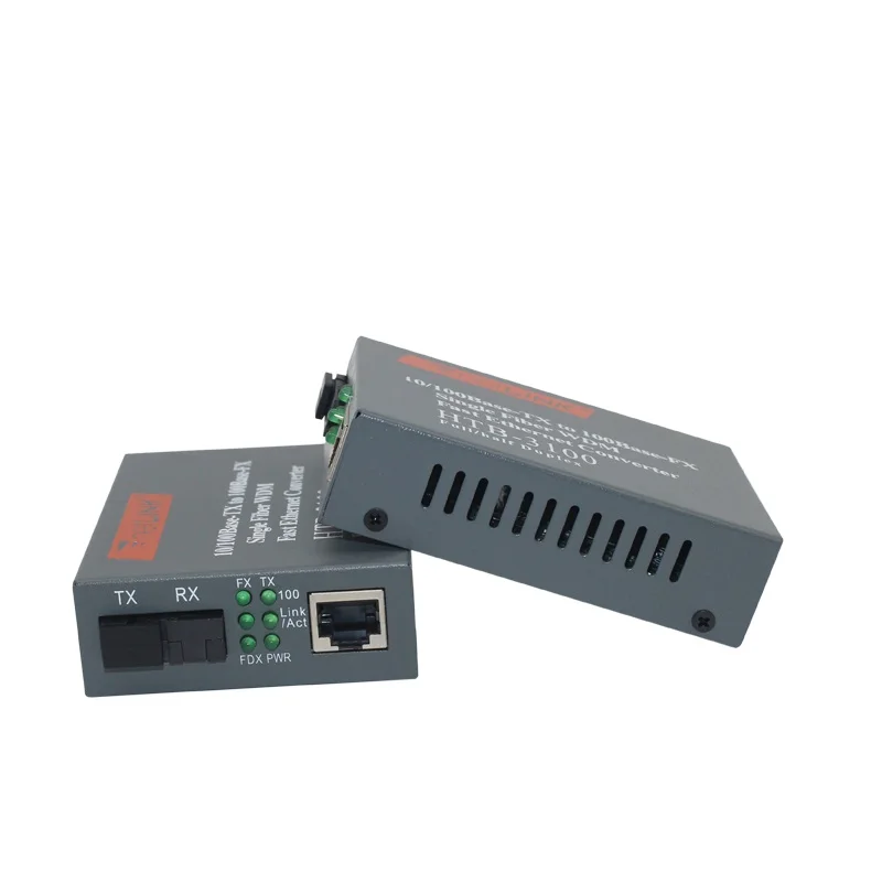 1 пара HTB 3100AB 10/100 м передатчик эфирной сети с медиумом SC интерфейс + RJ45 порт 25 км
