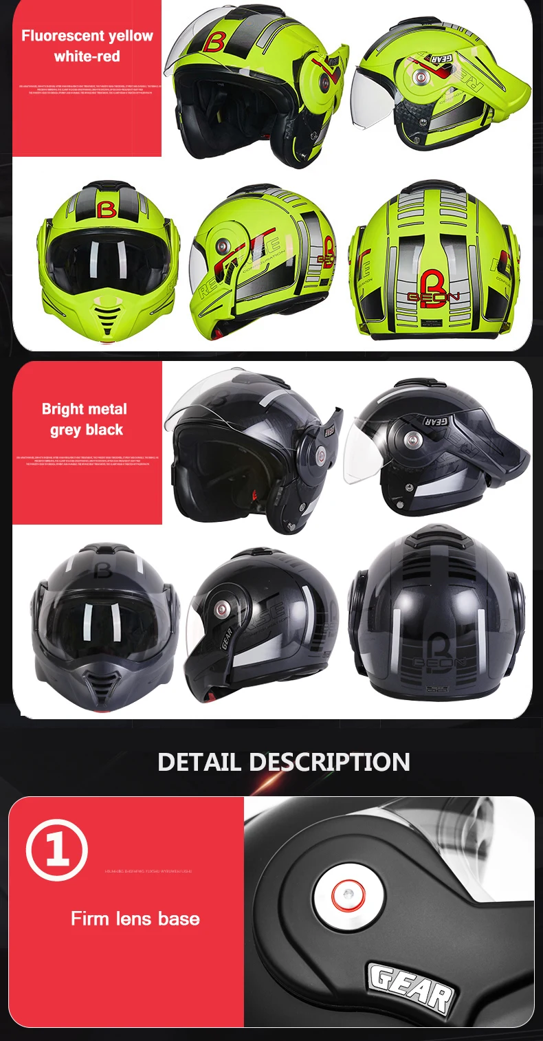 BEON откидной мотоциклетный шлем модульный шлем мото шлем Casco abierto Motocicleta Capacete ATV Jethelm ECE утвержден