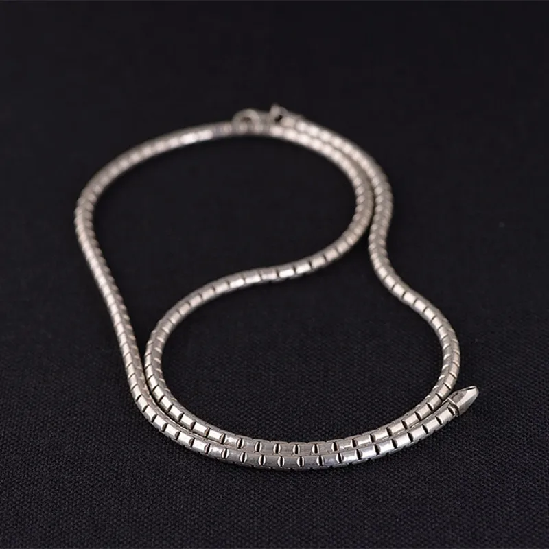 68.5g 925 Sterling Silver Jewelry Necklace 3.5MM Thickness Chain Men Gift Thai Long&ampChoker Fashion | Украшения и аксессуары