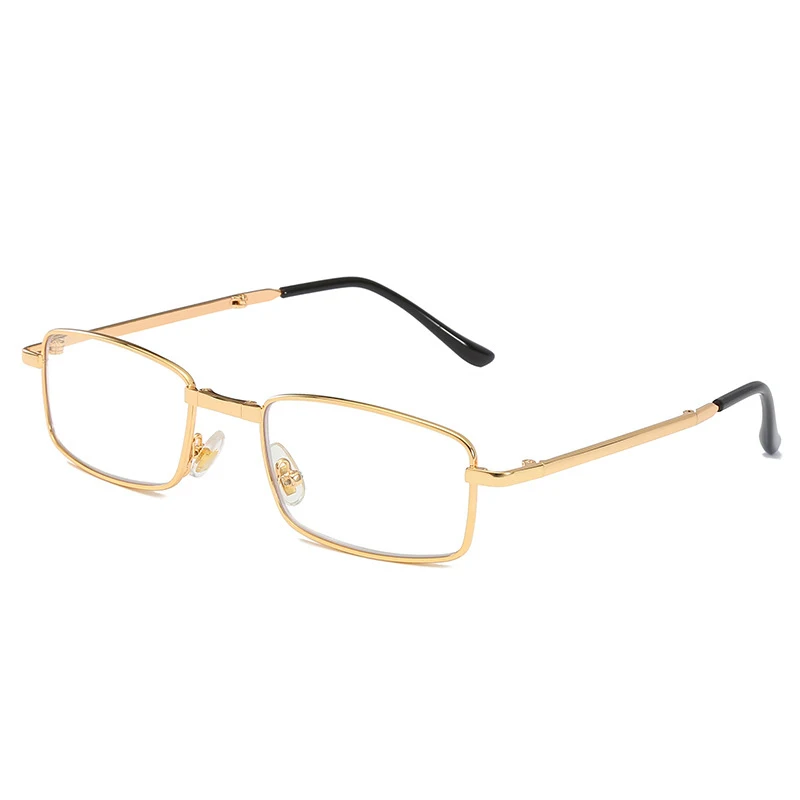 Zilead Zoom Bifocal Photochromism Reading Glasses Metal Foldable Asymptotically Anti Blue-Light Presbyopic Eyeglasses Unisex