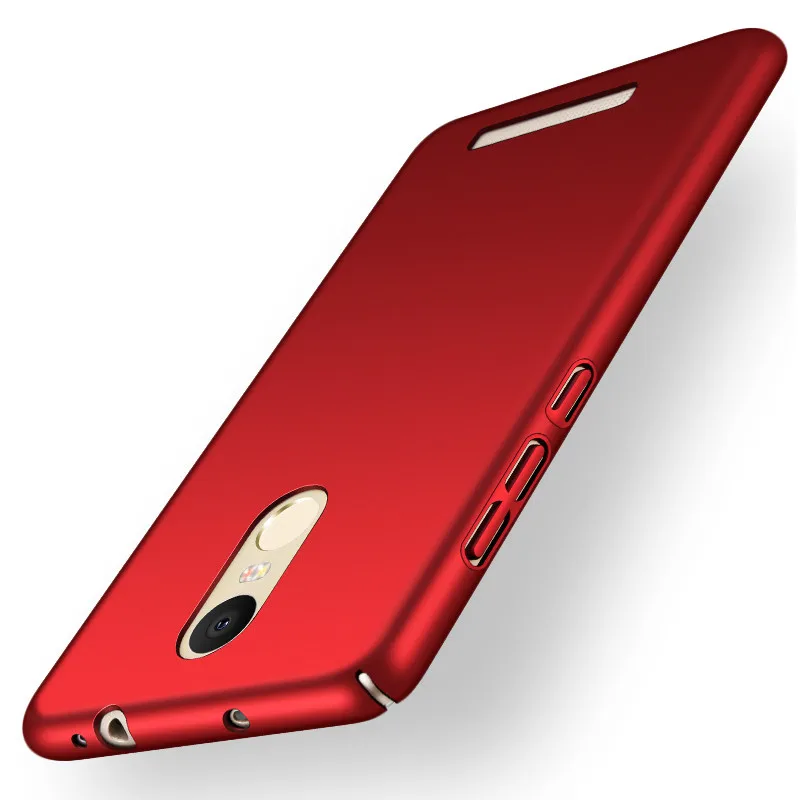 Красный Для Xiao mi Red mi Note 3 Pro Футляр специальная серия 360 тонкий жесткий матовый PC чехол для задней панели телефона для mi Red mi Note3 SE 152 мм - Цвет: Красный