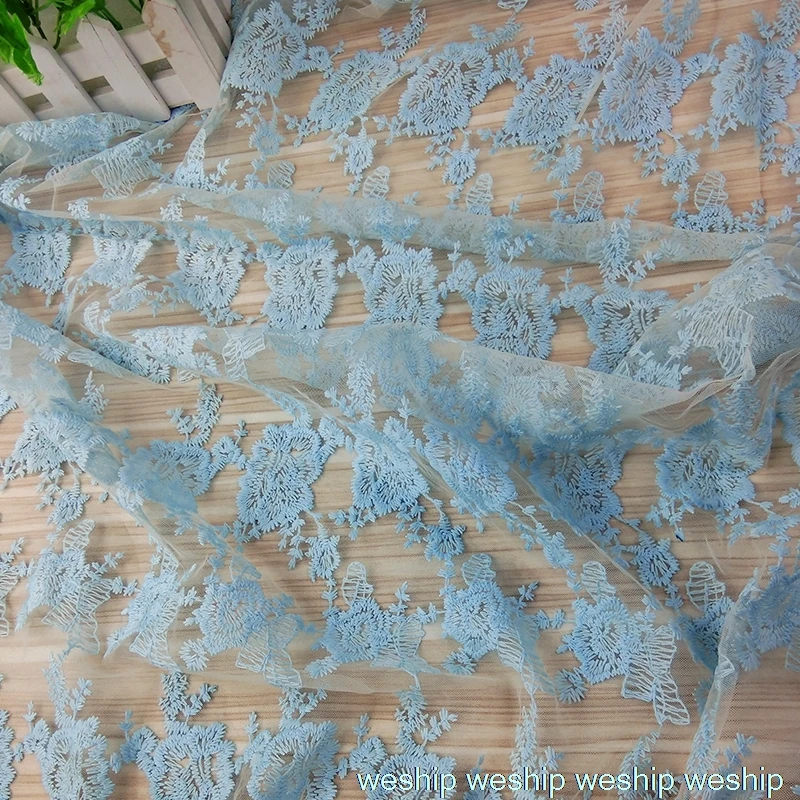 3 ярдов белая роза полые Чистая Пряжа Ткань Вышивка Кружева сетка ткань свадебное