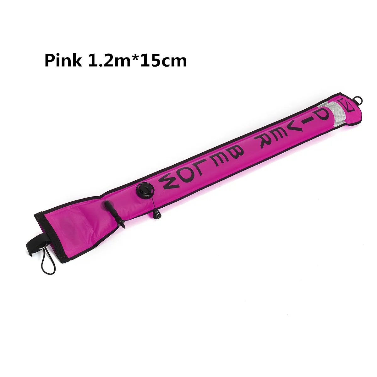 1.2mx15cm pink Дайвинг SMB 1 m 1,2 м 1,8 м красочные видимость безопасности надувные Дайвинг SMB поверхности маркер сигнала аксессуары для буев - Цвет: 1.2mx15cm pink