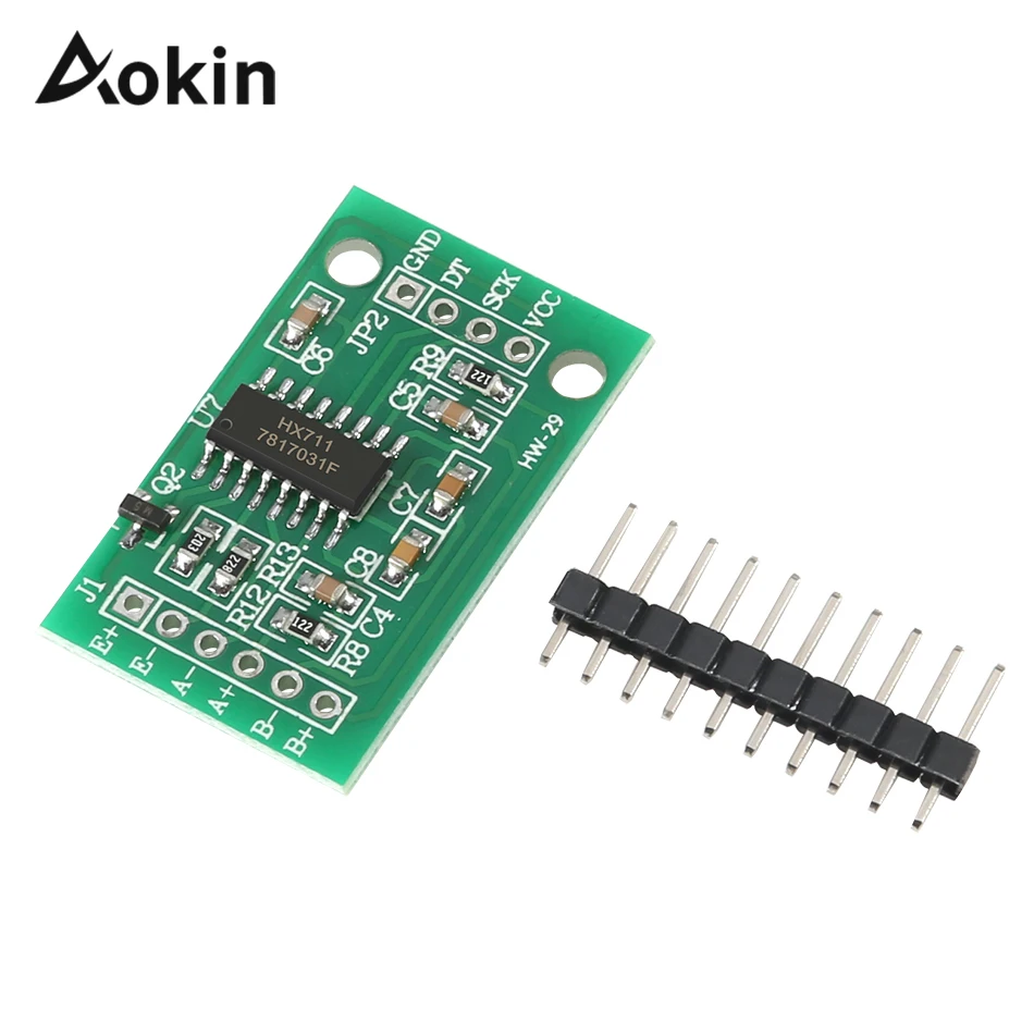 Aokin HX711 сигнальные датчики взвешивания 24 битный модуль AD аналоговый и цифровой