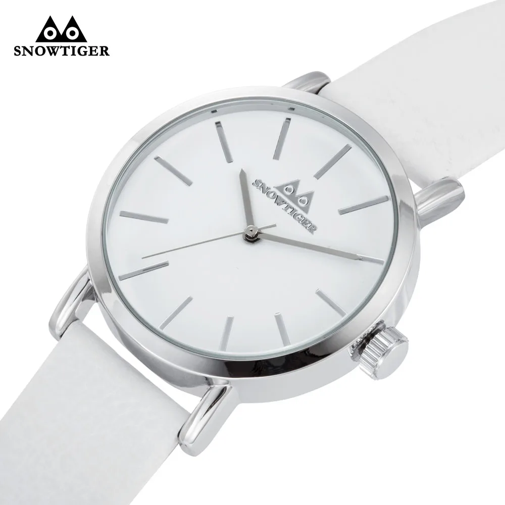 Роскошные Белые Водонепроницаемые классические спортивные мужские наручные