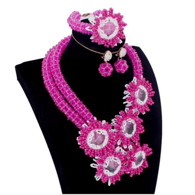 DUDO Jewelry Brand Set Yellow and Transparent Necklace Earring Bracelet set Free Shipping 2019 Dubai Fashion | Украшения и