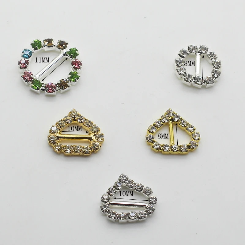 10 pieces / piece of peach heart metal rhinestone buckle wedding decoration children hair accessories crafts sewing | Дом и сад