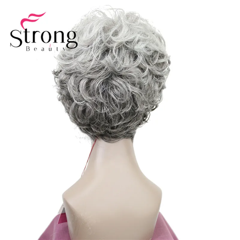 456 StrongBeauty короткий парик из натуральных волн медный красный полный синтетический парик цвета на выбор - Цвет: 456