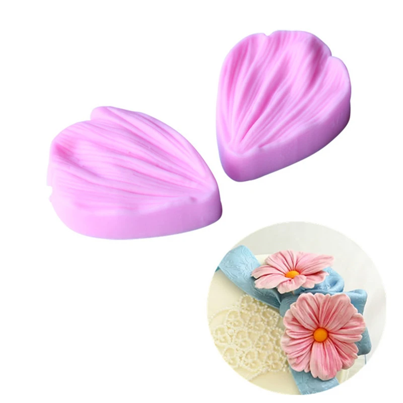 Силиконовая форма в виде лепестков цветов для выпечки|decorating tools|cake weddingfondant molds |