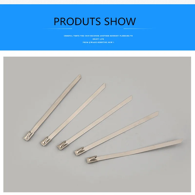 100 шт. стяжки для кабелей из нержавеющей стали | Обустройство дома