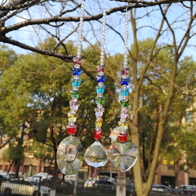 Хрустальная люстра в форме Ловца солнца 1 шт. подвеска призмы стиле фэн-шуй для